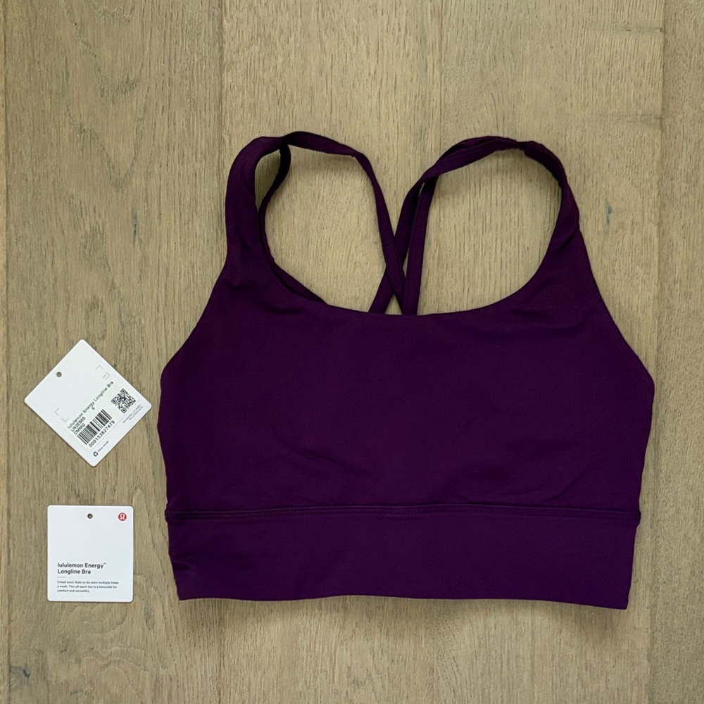 lululemon athletica Deep Purple Crisscross Sports Bra